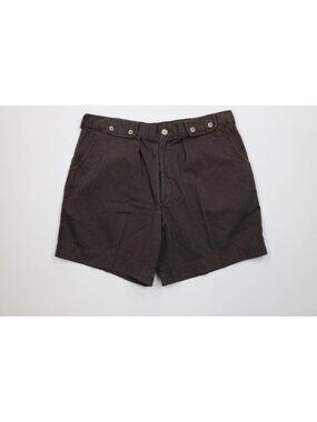 Vintage 90s Streetwear Mens 36 Faded Above Knee Trekking Chino Shorts Dark Brown